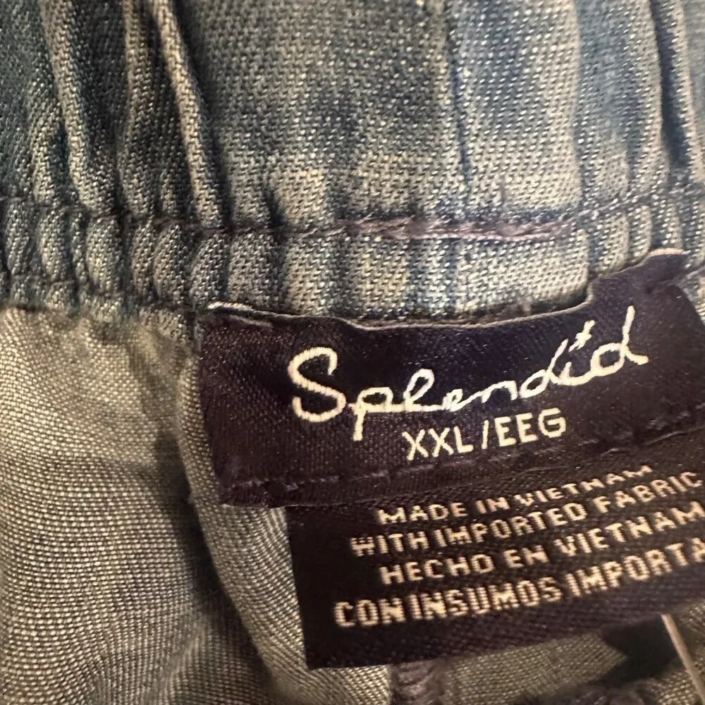 Splendid Denim Blue Wide Leg Pants - Picture 8 of 10